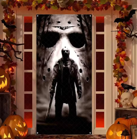 Scary Halloween Door Cover