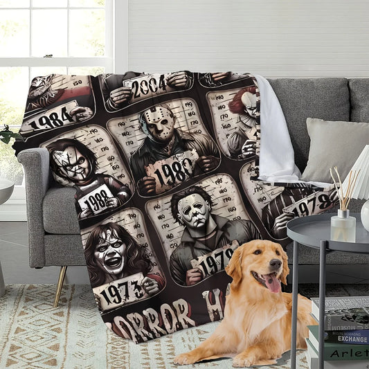 Horror-Themed Throw Blanket