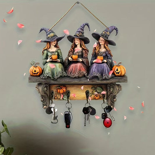 Enchanting 3 Witches Key Holder